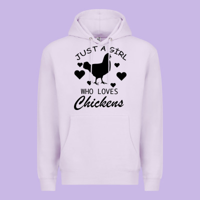 Just A Girl Who Love Chickens Premium Hoodie Designed By Bettercallsaul