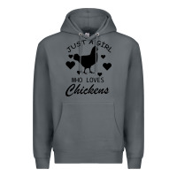 Rock Just A Girl Who Love Chickens Premium Hoodie - Bettercallsaul