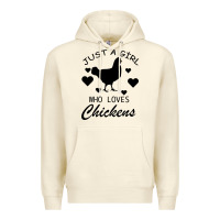 Sandshell Just A Girl Who Love Chickens Premium Hoodie - Bettercallsaul