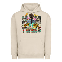 Pigment French Oak mom of twins girls mother's day Urban Hoodie - CowGirlArtShop