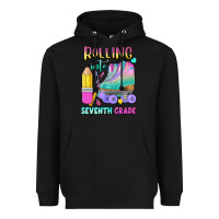 Black rolling into seventh grade Heavyweight Hoodie - BundleAndBundleShop