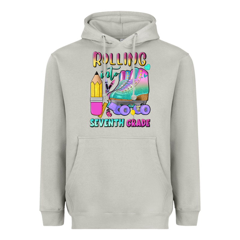 Rolling Into Seventh Grade Heavyweight Hoodie by BundleAndBundleShop | Teevron