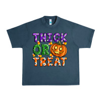 Midnight Navy Thick Or Treat Urban Heavy Tee - Artiststas