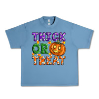 Pebble Blue Thick Or Treat Urban Heavy Tee - Artiststas