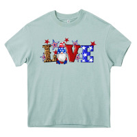 Arona american flag gnomes love Heavy Core Tee - Artiststas