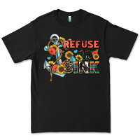Black refuse to sink Premium Tee - Zillion Design Studio