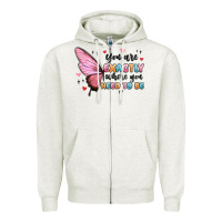 Oatmeal Heather you sre exactly where you need to be Zipper Hoodie - MaliasSmallBusiness