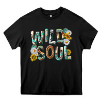Western Wild Soul With Sunflowers Heavy Core Tee | Teevron
