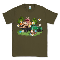 Army Green easter truck with bunny Classic Tee - AdoDesignShop