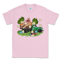 Bubblegum Pink easter truck with bunny Classic Tee - AdoDesignShop