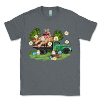 Charcoal Heather easter truck with bunny Classic Tee - AdoDesignShop