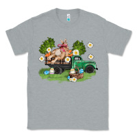 Heather Grey easter truck with bunny Classic Tee - AdoDesignShop