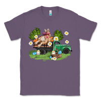 Lavender easter truck with bunny Classic Tee - AdoDesignShop