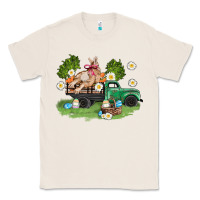 Natural easter truck with bunny Classic Tee - AdoDesignShop