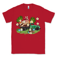 Red easter truck with bunny Classic Tee - AdoDesignShop