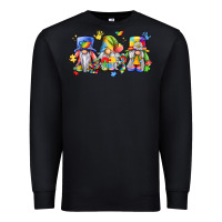 Black autism gnomes Premium Sweatshirt - LillyAllenDesigns