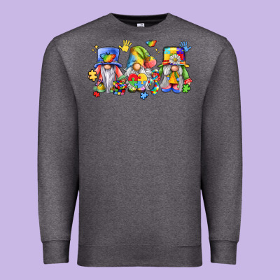 Autism Gnomes Premium Sweatshirt Designed By Lillyallendesigns