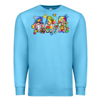Ocean Blue autism gnomes Premium Sweatshirt - LillyAllenDesigns