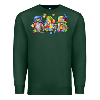 Sports Green autism gnomes Premium Sweatshirt - LillyAllenDesigns