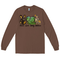 Chestnut Peace Love Baby Baboon Long Sleeve Tee - LillyAllenDesigns