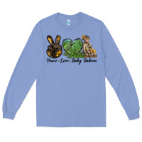 Colony Blue Peace Love Baby Baboon Long Sleeve Tee - LillyAllenDesigns