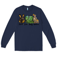 Navy Peace Love Baby Baboon Long Sleeve Tee - LillyAllenDesigns