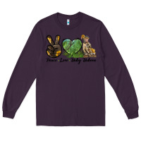 Plum Peace Love Baby Baboon Long Sleeve Tee - LillyAllenDesigns