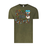 Vintage Olive coffee and grace Vintage Tee - JahusDesignShop
