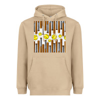 Mushroom softball bat seamless pattern Heavyweight Hoodie - BundleAndBundleShop