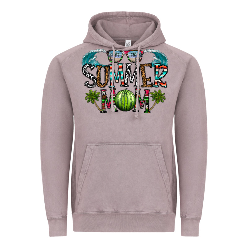 Summer Mom Vintage Hoodie by CowhideDigitalArt | Teevron