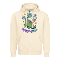 Sandshell space dino Zipper Hoodie - MaliasSmallBusiness
