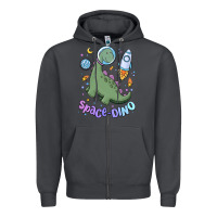 Smoke space dino Zipper Hoodie - MaliasSmallBusiness