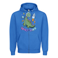 True Royal space dino Zipper Hoodie - MaliasSmallBusiness