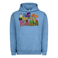 Pigment Pebble Blue spooky mama Urban Hoodie - CowGirlArtShop