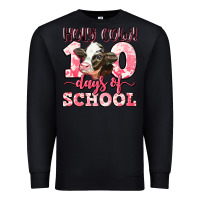 Black holy cow 100 days of school Premium Sweatshirt - LillyAllenDesigns