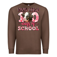 Chestnut holy cow 100 days of school Premium Sweatshirt - LillyAllenDesigns