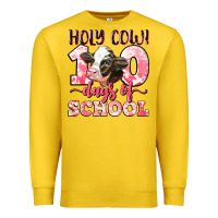 Lemon holy cow 100 days of school Premium Sweatshirt - LillyAllenDesigns
