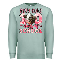 Seafoam holy cow 100 days of school Premium Sweatshirt - LillyAllenDesigns