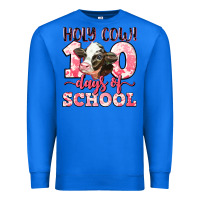 True Royal holy cow 100 days of school Premium Sweatshirt - LillyAllenDesigns