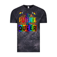 Cloud Black the fuuture is queer Vintage Tee - AdoDesignShop