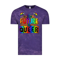 Cloud Purple the fuuture is queer Vintage Tee - AdoDesignShop