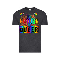 Vintage Black the fuuture is queer Vintage Tee - AdoDesignShop