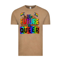 Vintage Coffee the fuuture is queer Vintage Tee - AdoDesignShop