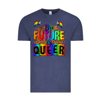 Vintage Denim the fuuture is queer Vintage Tee - AdoDesignShop
