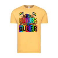 Vintage Mustard the fuuture is queer Vintage Tee - AdoDesignShop