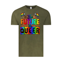 Vintage Olive the fuuture is queer Vintage Tee - AdoDesignShop