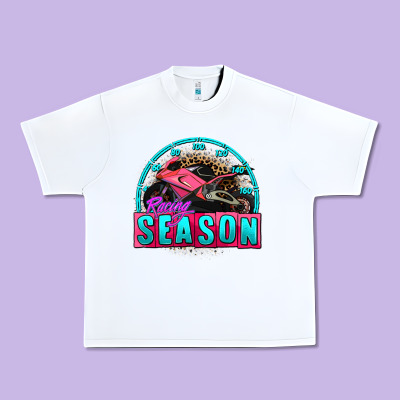 Racing Season Motorcycle Urban Heavy Tee Designed By Adodesignshop
