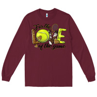 Burgundy for the love of the game tennis Long Sleeve Tee - BarkalooDesign