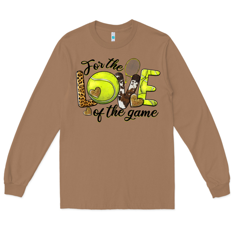 For The Love Of The Game Tennis Long Sleeve Tee by BarkalooDesign | Teevron