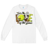White for the love of the game tennis Long Sleeve Tee - BarkalooDesign